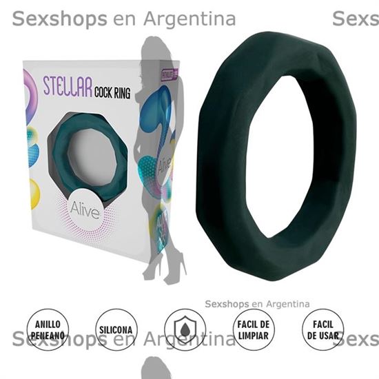 Stellar - Anillo de Pene Elástico para retrasar la eyaculacion
